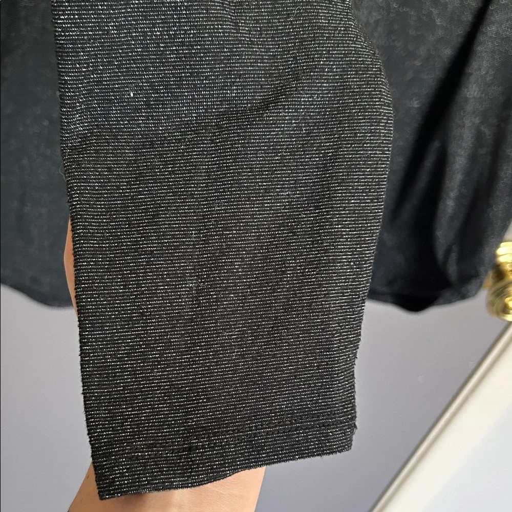 Colsie Black Shimmery V-Neck Pajama Romper XL - Picture 4 of 12